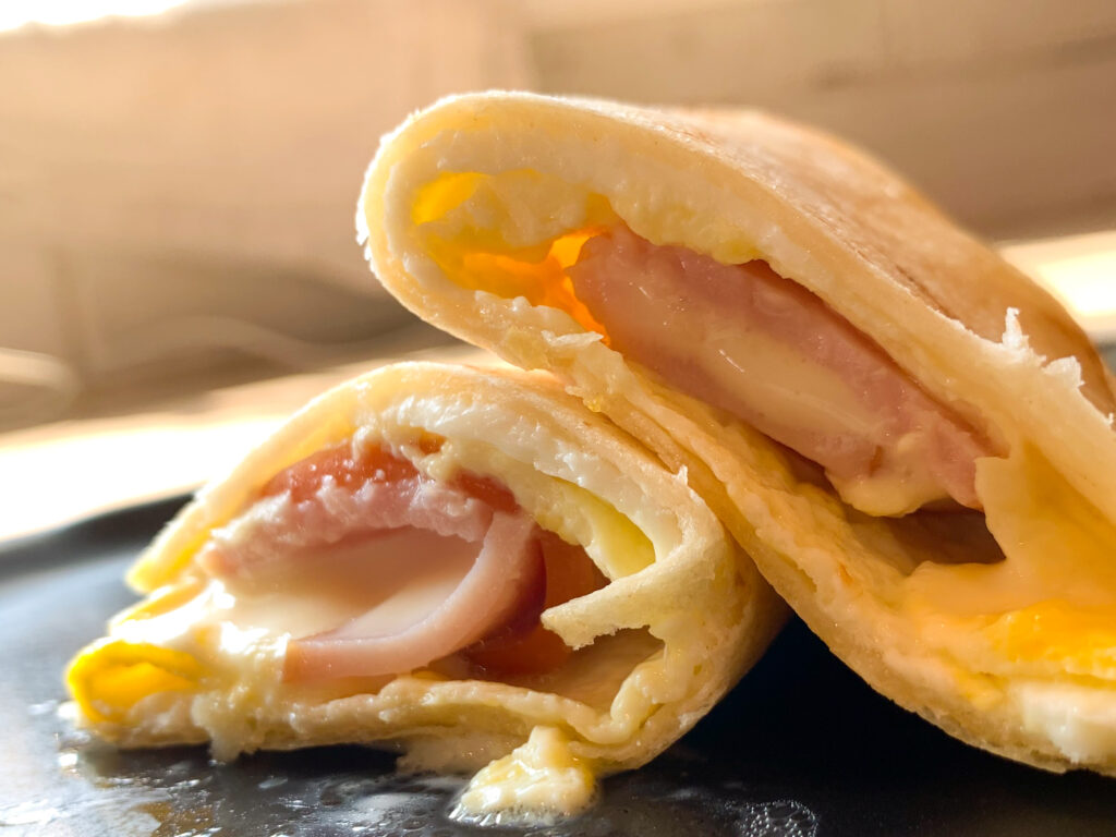 Dunkin Donuts Egg & Ham Wake up Wrap